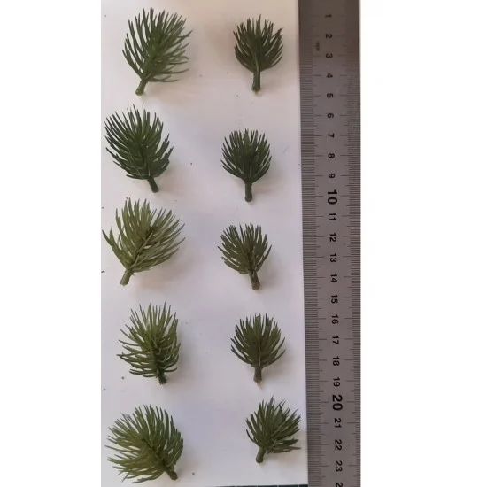 Reality In Scale PP016 1/35 - 1/16 Plastic Plants - Desert Bushes Dark Green (5 small & 5 large)