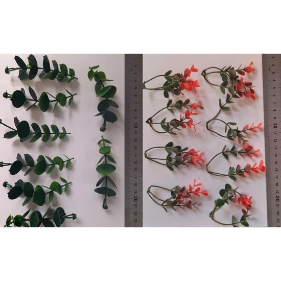 Reality In Scale PP024 1/35 - 1/16 Plastic Plants - Jungle Plant Set #5 (10pcs, 2 types)