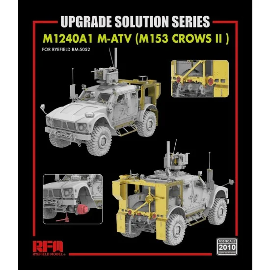 Rye Field Model 2010 1/35 M1240A1 M-ATV (M153 CROWS II) Upgrade set for RM-5052