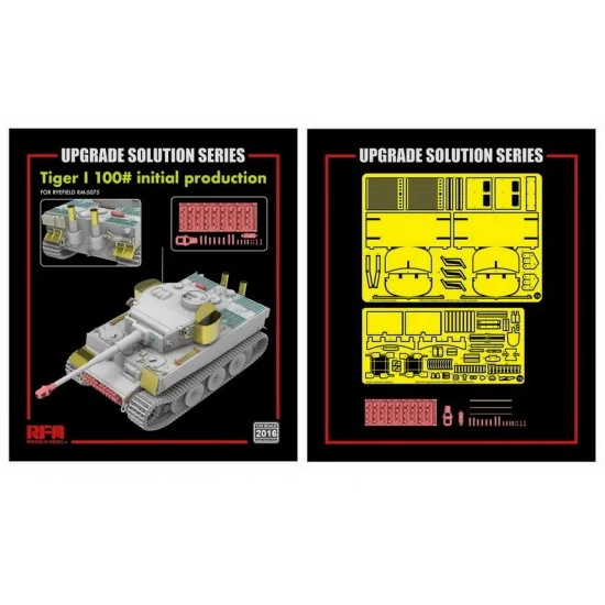 Rye Field Model 2016 1/35 Tiger I 100# Initial Production Upgrade Detail set for RM-5075