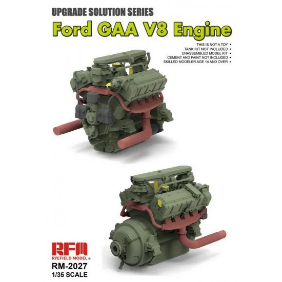 Rye Field Model 2027 1/35 Ford GAA V8 Engine - Military Vehicles & Tanks