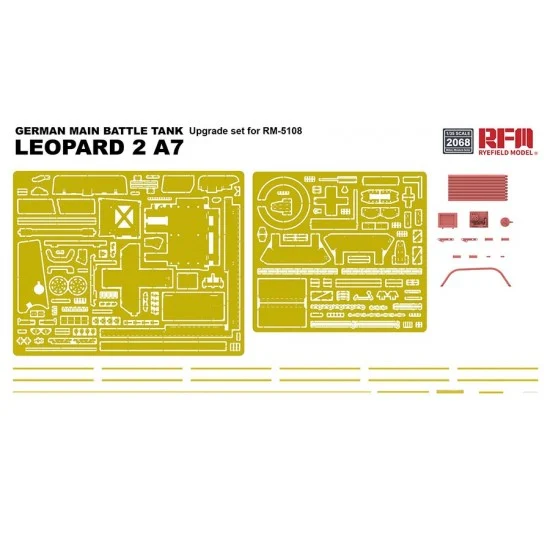 Rye Field Model 2068 1/35 Leopard 2A7 Upgrade Detail Set for RM-5108