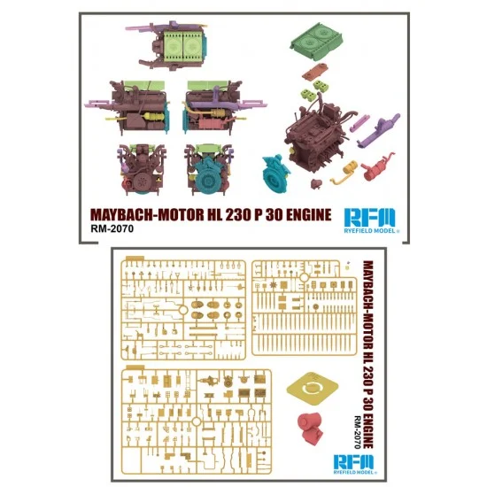 Rye Field Model 2070 1/35 Maybach-Motor HL 230 P 30 Engine