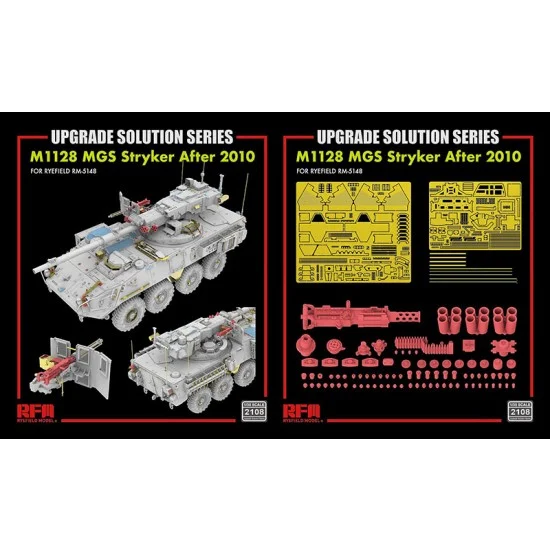 Rye Field Model 2108 1/35 M1128 MGS Stryker Upgrade set for Ryefield RM-5148