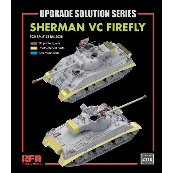 Rye Field Model 1/35 Sherman VC Firefly Upgrade Set for RM-5153/5038
