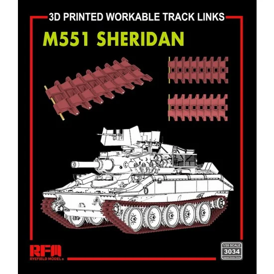 Rye Field Model 3034 1/35 M551 Workable Tracks (3D printed) - Military Vehicles & Tanks