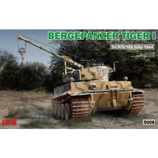 Rye Field Model 5008 1/35 Bergepanzer Tiger I Sd.Kfz.185 Italy 1944 - Military Vehicles & Tanks