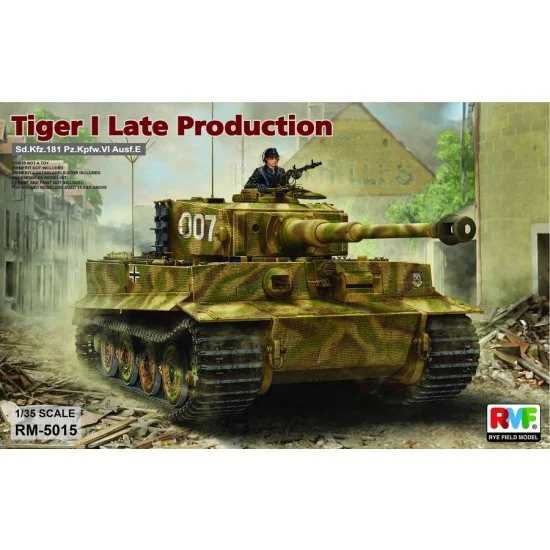 Rye Field Model 5015 1/35 SdKfz.181 PzKpfw.VI Ausf.E Tiger I Late Production - Military Vehicles & Tanks