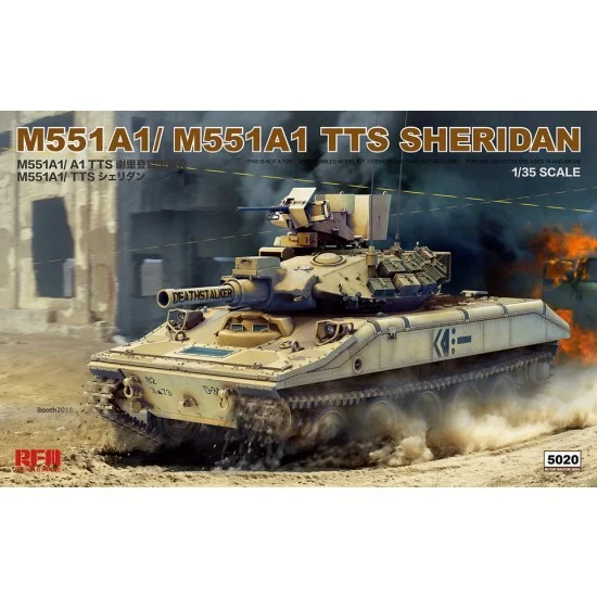 Rye Field Model 5020 1/35 M551A1/A1 (TTS) Sheridan [2in1] - Military Vehicles & Tanks