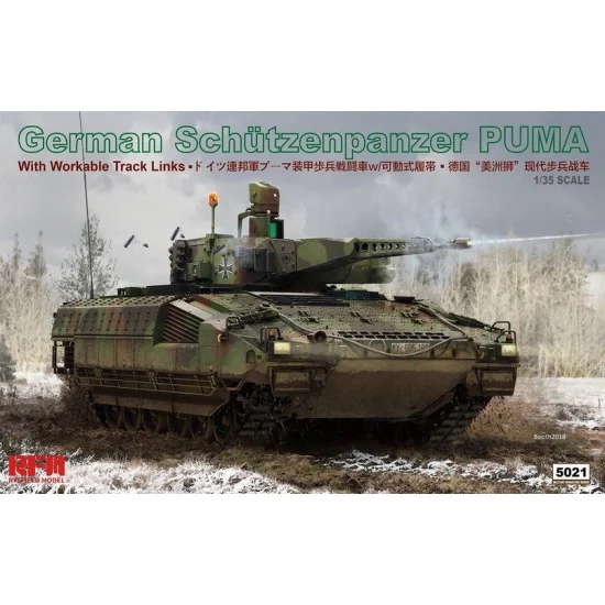Rye Field Model 5021 1/35 German Schutzenpanzer PUMA w/Workable Track Links - Military Vehicles & Tanks