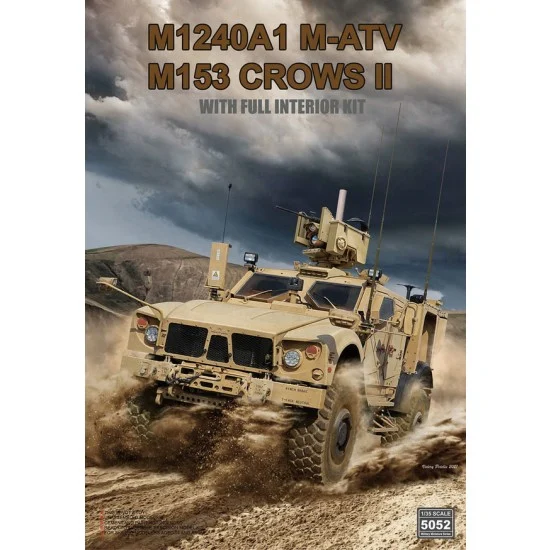 Rye Field Model 5052 1/35 M1240A1 M-ATV (M153 CROWS II) with Full Interior