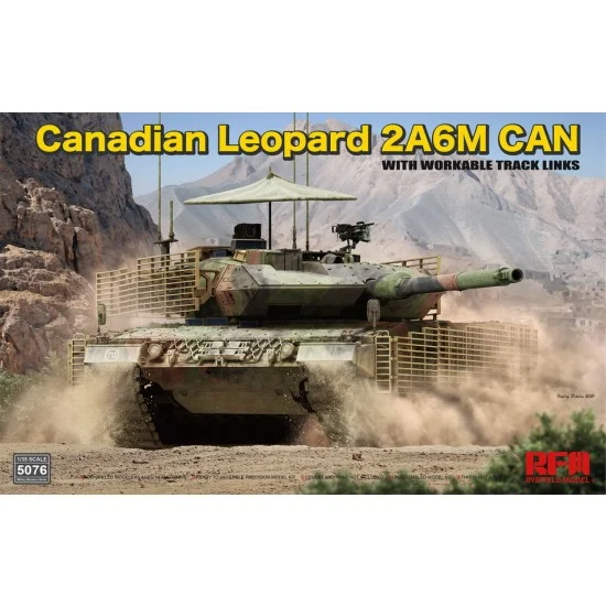 Rye Field Model 5076 1/35 Canadian LEOPARD 2A6M CAN with Workable Track Links - Military Vehicles & Tanks