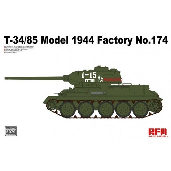 Rye Field Model 5079 1/35 T-34/85 Model 1944 Factory No.174