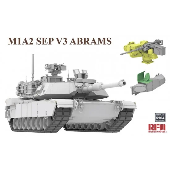 Rye Field Model 5104 1/35 M1A2 Sep V3 Abrams Main Battle Tank - Military Vehicles & Tanks