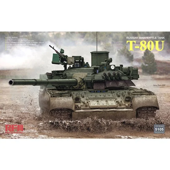 Rye Field Model 5105 1/35 Russian Main Battle Tank T-80U
