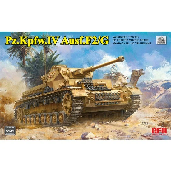 Rye Field Model 5143 1/35 Pz.Kpfw.IV Ausf.F2/G with Workabel Tracks, Maybach HL 120 TRM Engine - Military Vehicles & Tanks