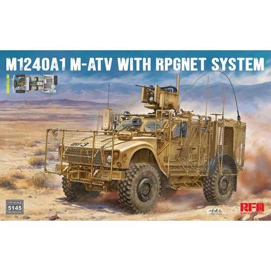 Rye Field Model 5145 1/35 M1240A1 MATV with RPG Net System - Military Vehicles & Tanks
