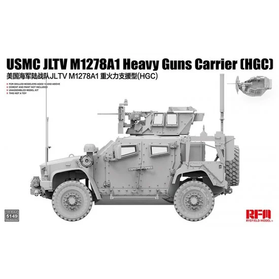 Rye Field Model 5149 1/35 USMC JLTV M1278A1 Heavy Guns Carrier (HGC) - Military Vehicles & Tanks