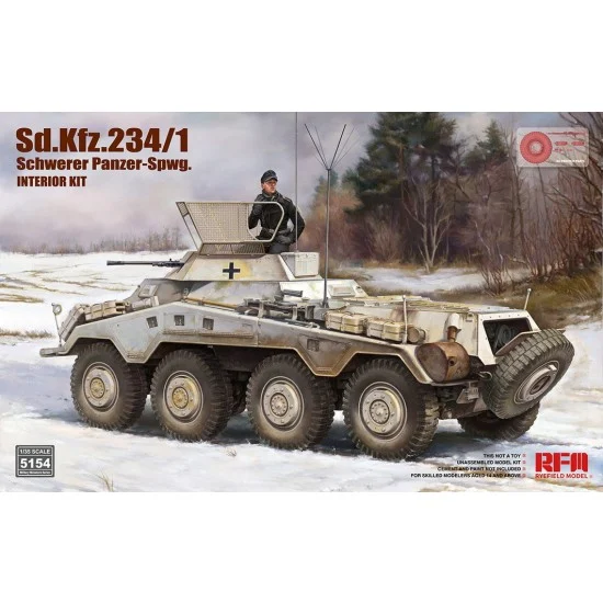Rye Field Model 5154 1/35 Sd.Kfz. 234/1 Schwerer Panzer-Spwg. Interior Kit