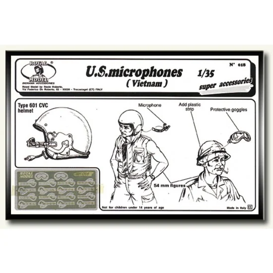 Royal Models RM018 1/35 US Microphones (Vietnam) - Model Figures