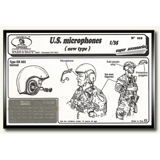 Royal Models RM019 1/35 US Microphones (New Type) - Model Figures