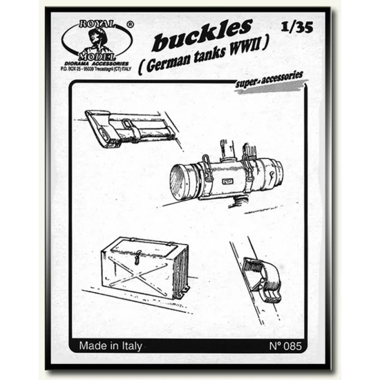 Royal Models RM085 1/35 German Tank Buckles - Military Vehicles & Tanks
