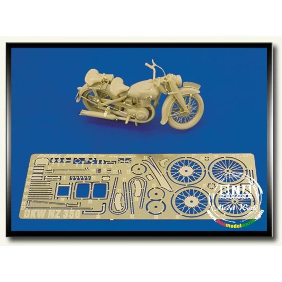 Royal Models RM257 1/35 German Motorcycle DKW NZ 350 Detail-up Set for Tamiya kit #35241