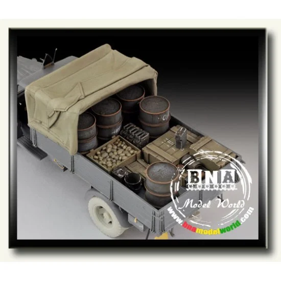 Royal Models RM598 1/35 WWII German Opel Blitz Canvas Cover & Stowage Set - Military Vehicles & Tanks