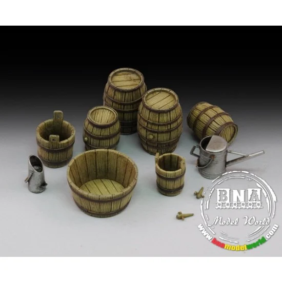 Royal Models RM641 1/35 Wine Barrels and Farm Accessories - Scenics & Diorama