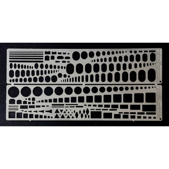 Royal Models RM671 Templates Stencils for all scales - Hobby Tools & Supplies