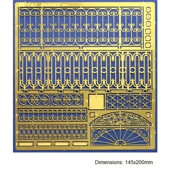 Royal Models RM825 1/35 Assorted Railing Set - Scenics & Diorama
