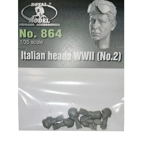 Royal Models RM864 1/35 WWII Italian Heads Vol. 2 - Model Figures