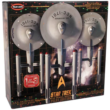 Star Trek TOS U.S.S. Enterprise w/Pilot Edition Parts 1/350 - Polar Lights