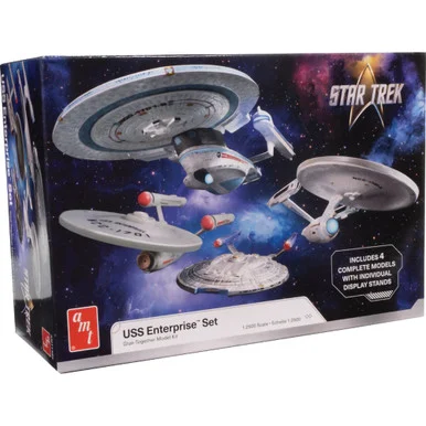 Star Trek U.S.S. Enterprise Four Ship 1/2500 Kit Set AMT MODELS (AMT1485)