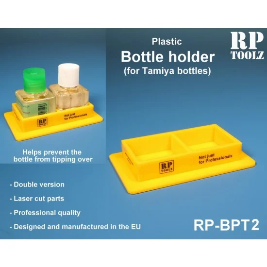 RP Toolz RP-BPT2 Double Bottles Plastic Holder for Tamiya