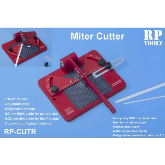 RP Toolz RP-CUTR Mitre Cutter for Plastic, Styrene, Wood & Soft Material Cutting