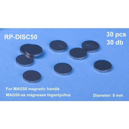 RP Toolz RP-DISC50 8mm Steel Disc (30pcs) for Magnetic Handle (#RP-MAG50)