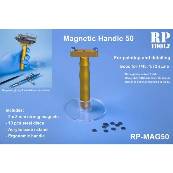 RP Toolz RP-MAG50 Magnetic Handle 50 w/Acrylic Basement for 1/48, 1/72 Scale