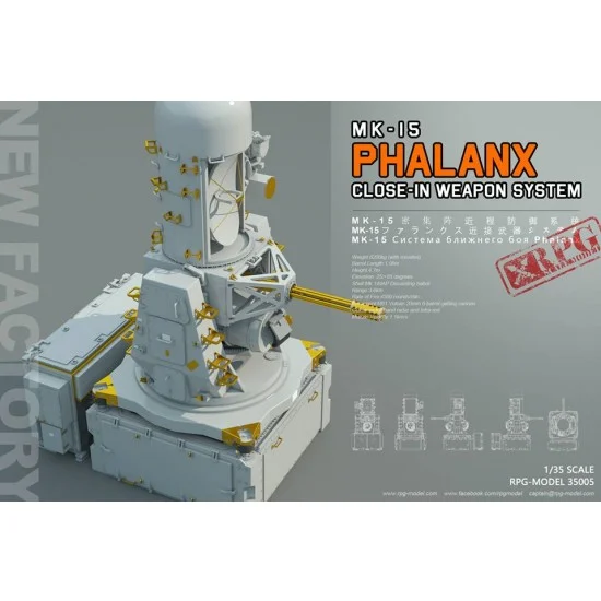 RPG Model 35005 1/35 US MK 15 Phalanx CIWS Close-in Weapon System