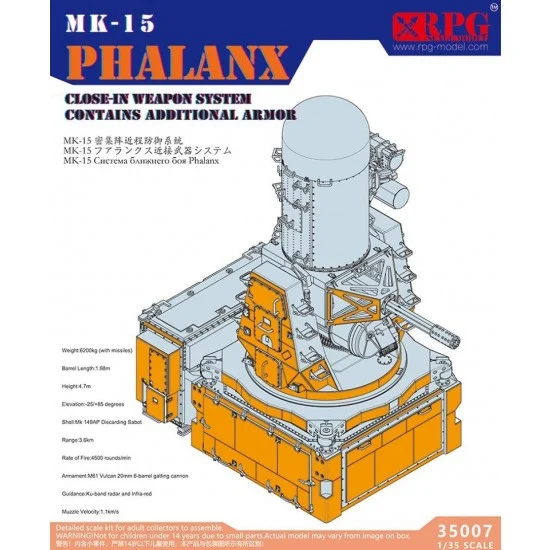 RPG Model 35007 1/35 MK-15 Phalanx CIWS with Additional Armour