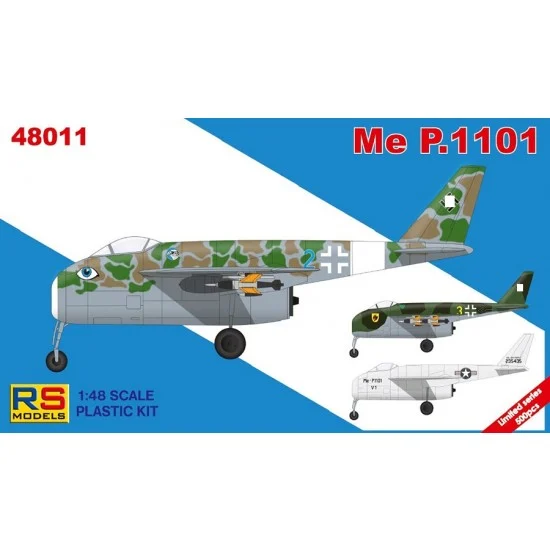 RS Models 48011 1/48 Messerschmitt P.1101 Fighter - Model Planes