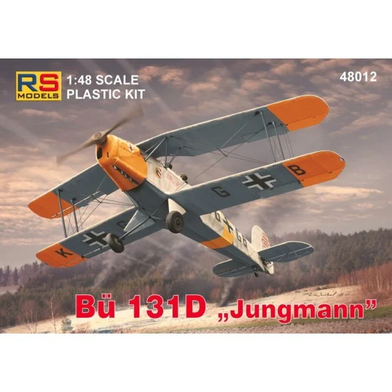 RS Models 48012 1/48 Bucker Bu 131D Jungmann, Luftwaffe/Hungary/Croatia - Model Planes