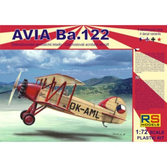 RS Models 92054 1/72 Czech/Luftwaffe/Slovak/USSR Avia Ba.122 with Castor and Pollux Engine - Model Planes