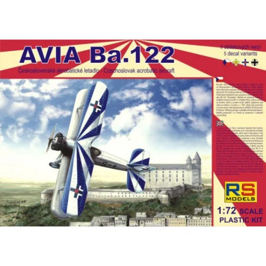 RS Models 92056 1/72 Czech/Luftwaffe/Slovak/Romanian Avia Ba.122 with Avia Rk17 - Model Planes