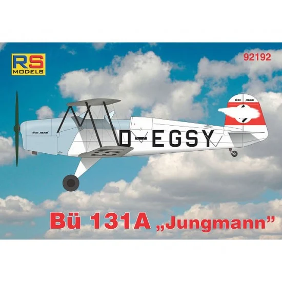 RS Models 92192 1/72 Luftwaffe/Hungarian/Slovak Bucker Bu-131 A "Jungmann"