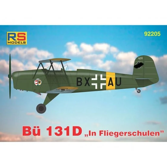 RS Models 92205 1/72 Luftwaffe/Hungarian Bucker Bu-131 D "In Fliegerschulen"