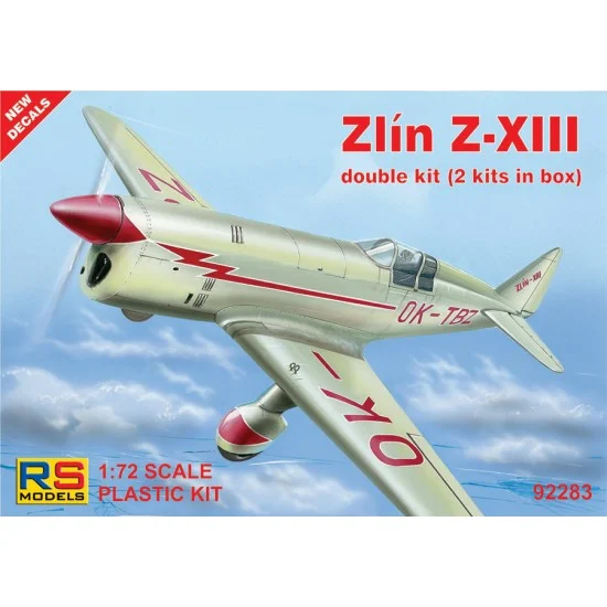 RS Models 92283 1/72 Zlin Z-XIII Racing Aircraft (2 kits)