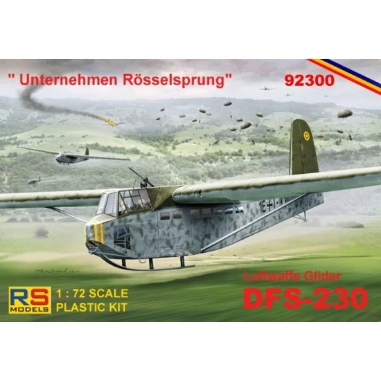 RS Models 92300 1/72 Luftwaffe Glider DFS-230 ''Unternehmen Rosselsprung''
