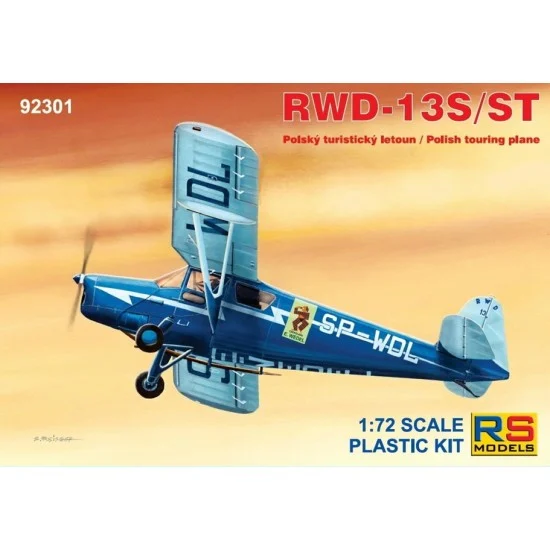RS Models 92301 1/72 Polish RWD-13S/ST Touring Plane