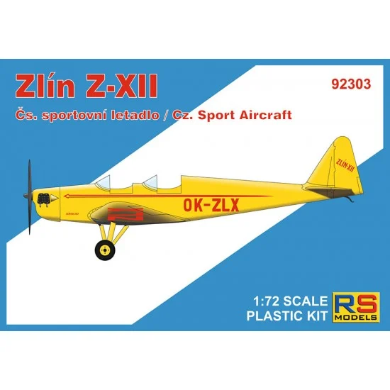 RS Models 92303 1/72 Zlin-XII Open